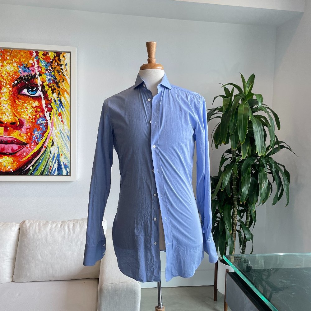 Indochino Dress Shirt (Blue) Size L